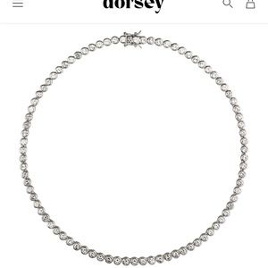 Dorsey lab grown diamond necklace new with tags never worn